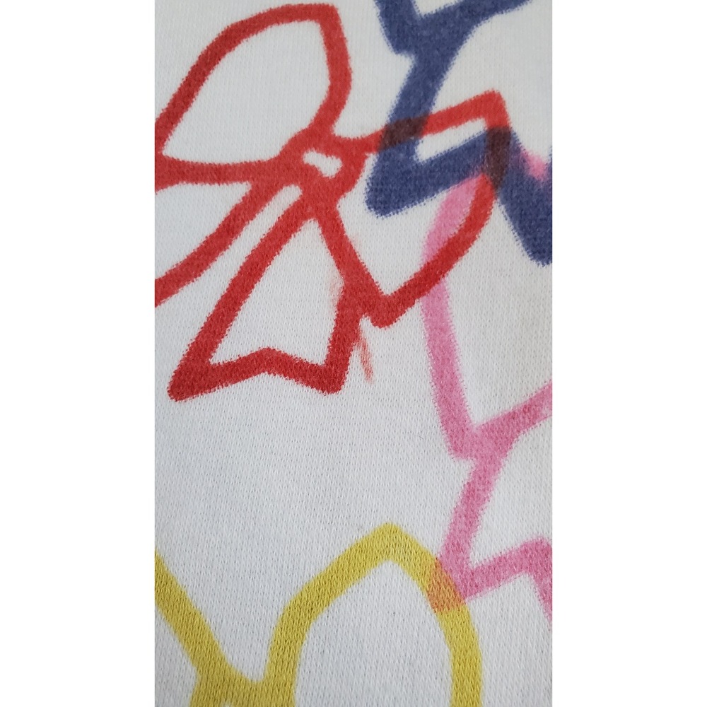 Vintage Havana Girls White Rainbow Bow Print Sweatshirt XL 16 - Picture 5 of 8